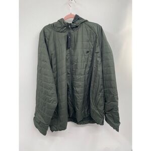 Fabletics The Commuter Light Fill Jacket Men 4X Olive Green Quilted Full Zip NWT